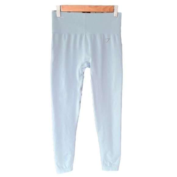 Gymshark - Vital Seamless Blue Leggings Sz Medium - Picture 1 of 4